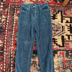 BDG Mom High Rise Corduroy Jeans (Blue)